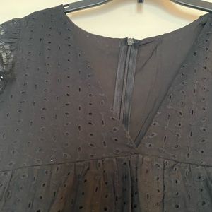 Black eyelet babydoll dress/skort.